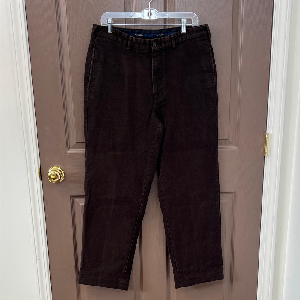 Brooks Brothers Dark Brown Winter Pants for Men 35 Waist